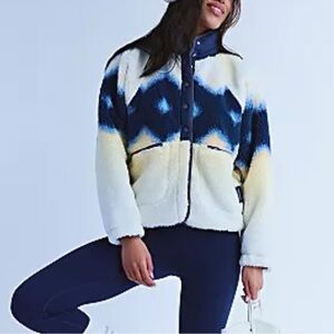 Free People Hit The Slopes Fleece Jacket NWT